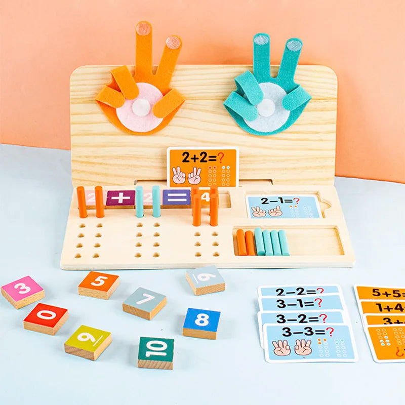 Montessori Wooden Finger Numbers