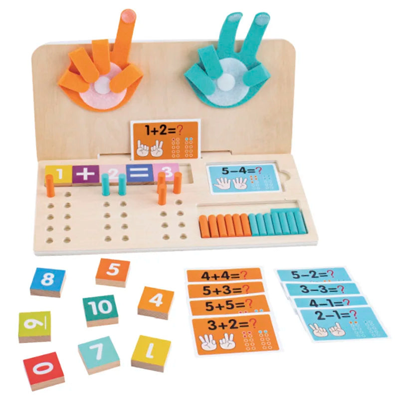Montessori Wooden Finger Numbers
