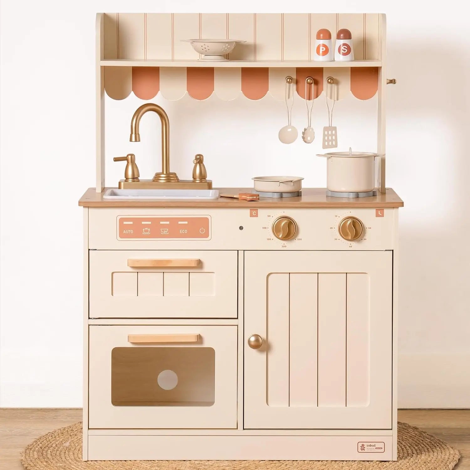Wooden Play Kitchen for Kids