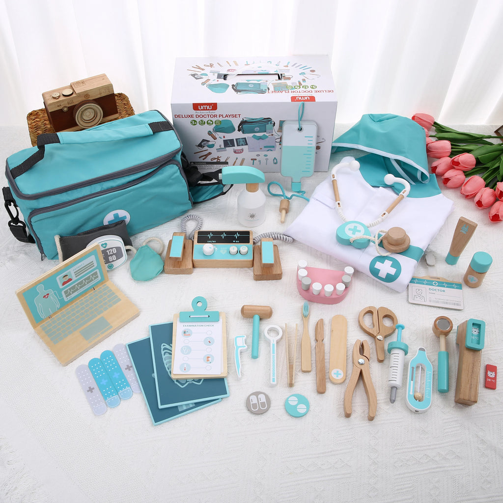 Wooden Doctor Playset
