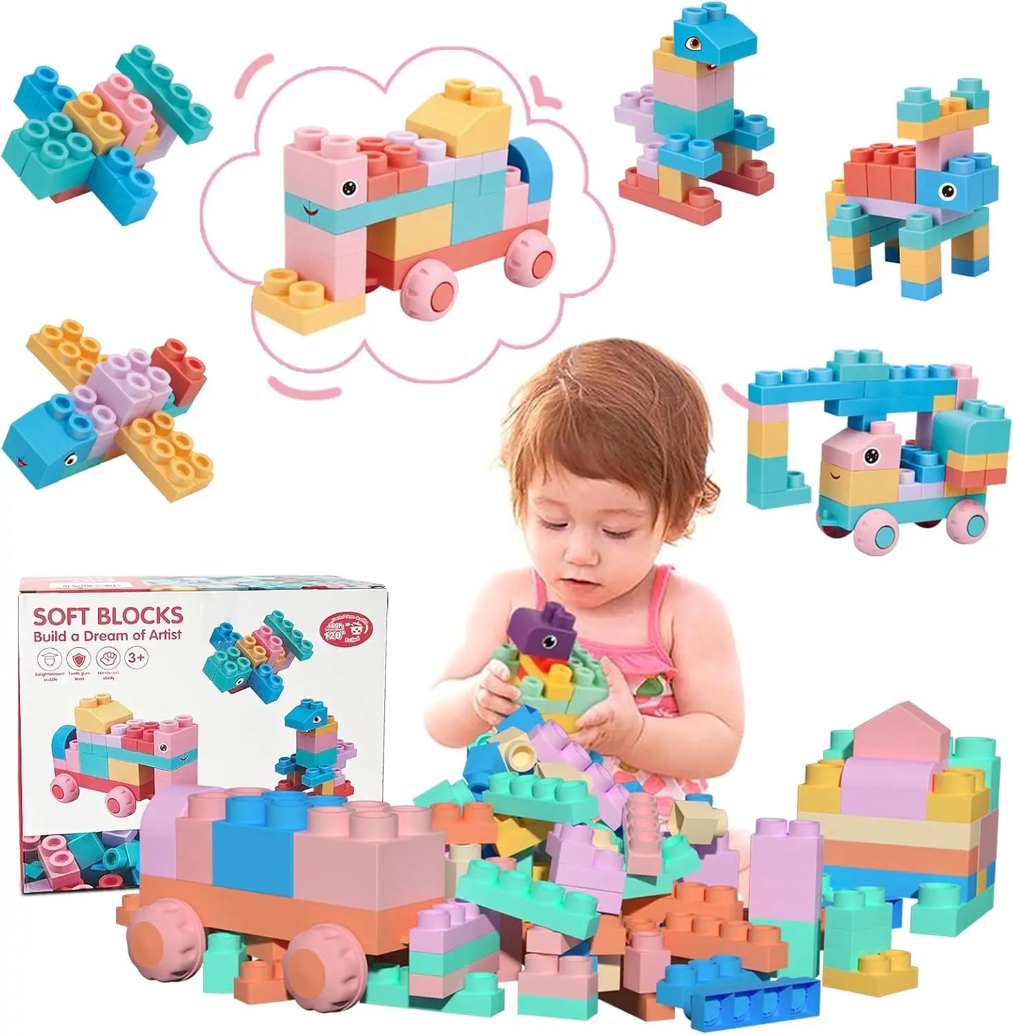 Huggy STEM Soft Building Blocks Set