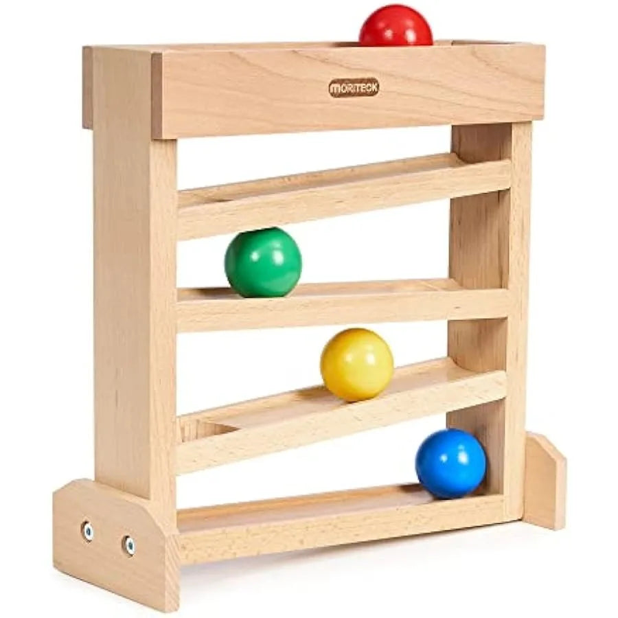 Huggy Wooden Montessori Ball Drop Toy
