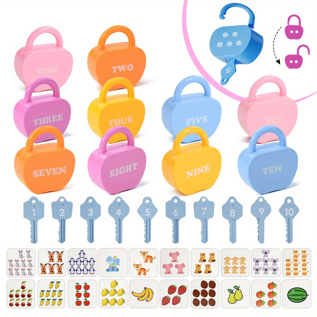 Huggy Apple Locks & Keys Learning Set