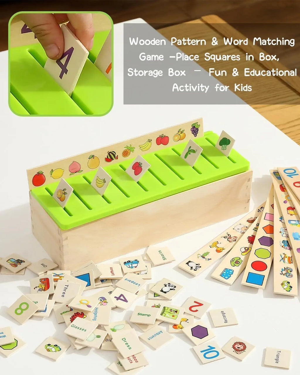 Huggy Wooden Montessori Sorting Box