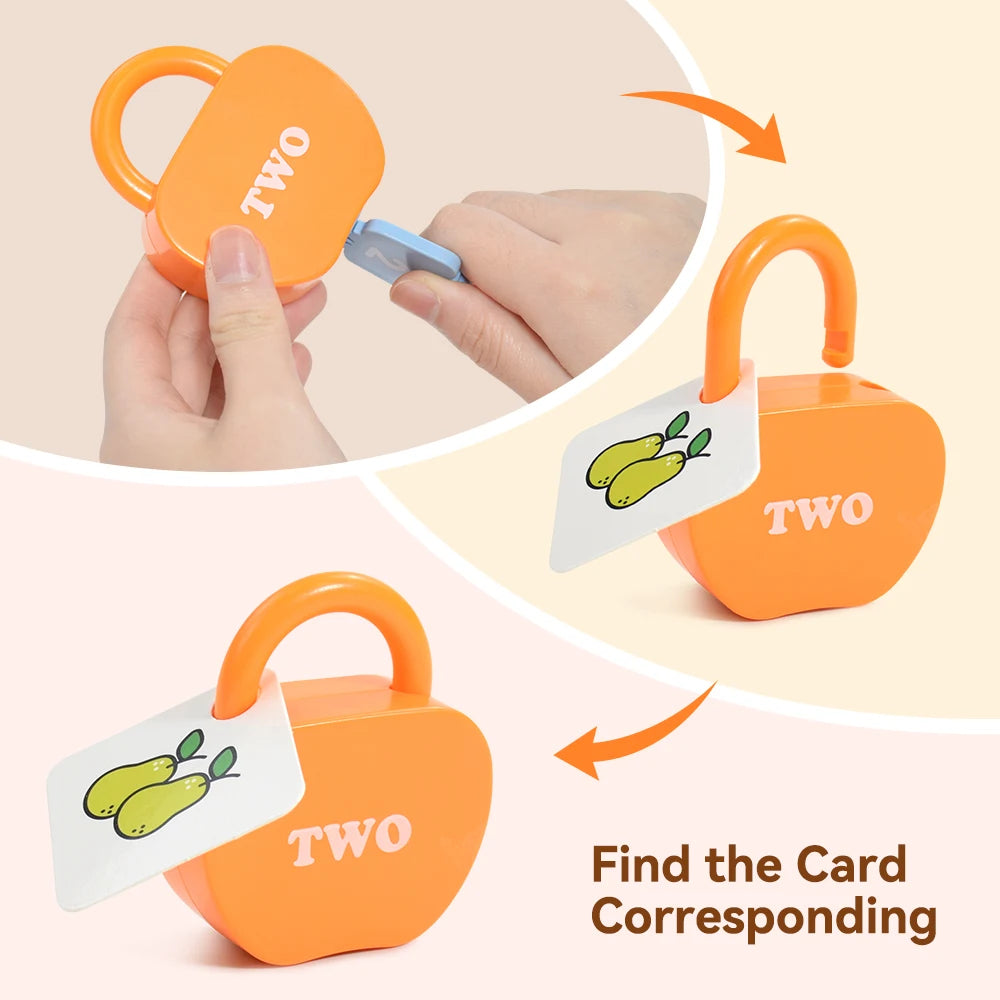 Huggy Apple Locks & Keys Learning Set