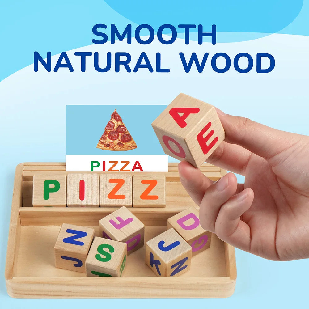 Huggy Wooden Spelling & Matching Game
