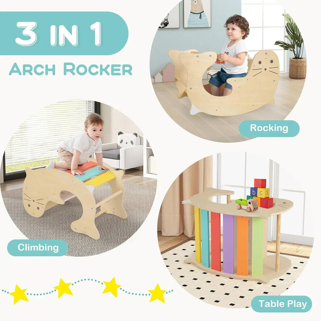 Huggy 4-in-1 Montessori Arch Climber Set