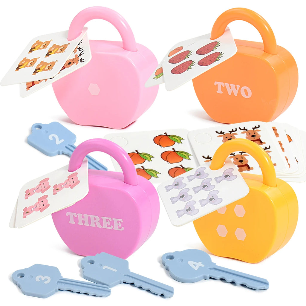 Huggy Apple Locks & Keys Learning Set
