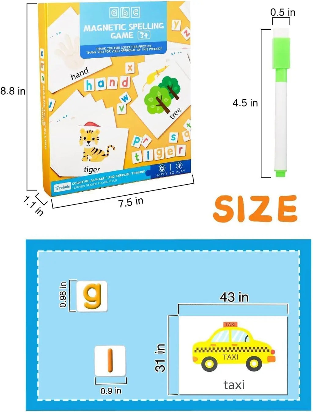 Huggy Magnetic Letters & Numbers Set