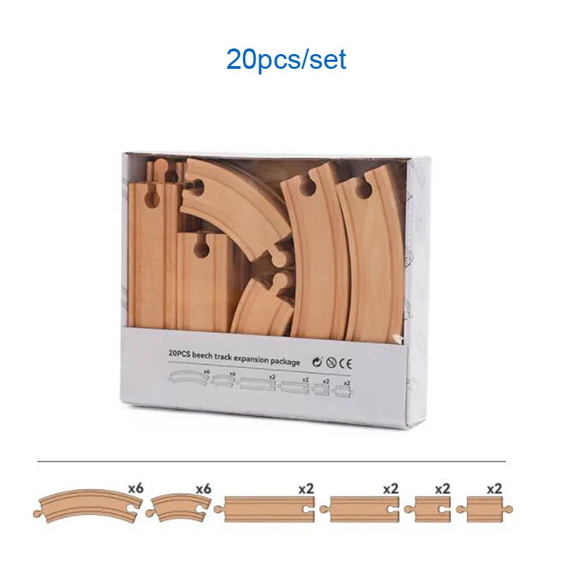 Huggy Wooden Railway Adventure Set