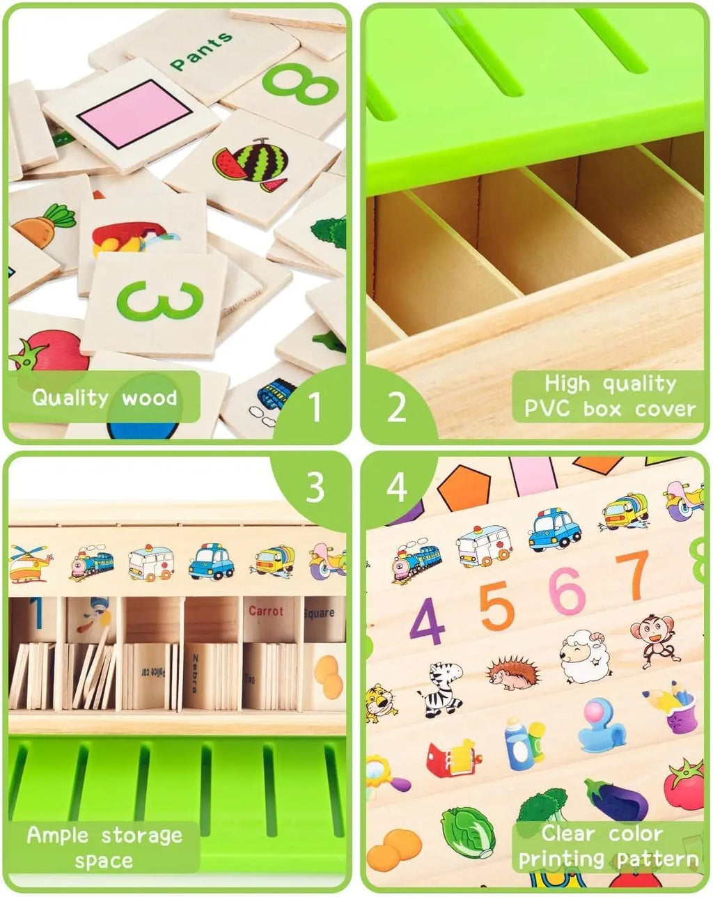 Huggy Wooden Montessori Sorting Box