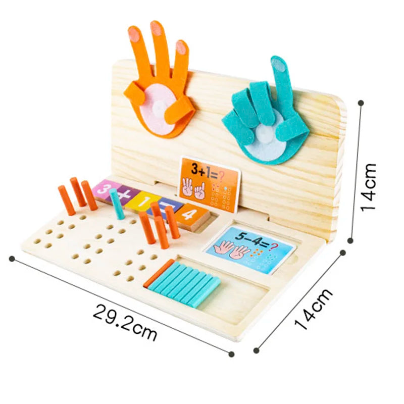 Montessori Wooden Finger Numbers